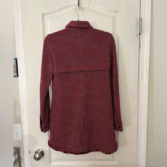 Maje Black/Red/White Shacket - Picture 5 of 9